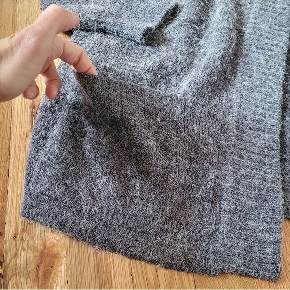 Fuzzy Patch Pocket Oversized Cardigan - Picture 4 of 5